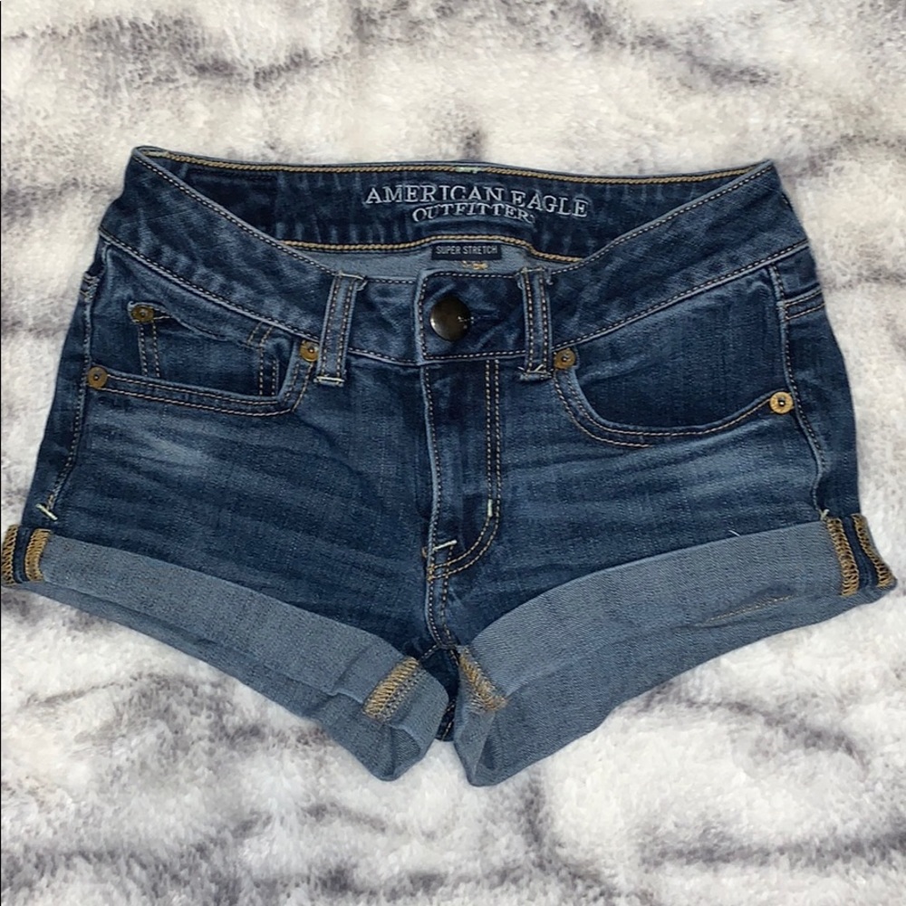 american eagle denim shorts